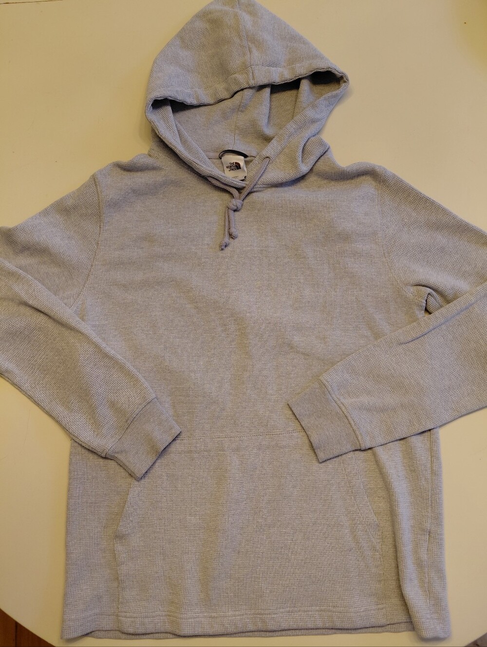 Men's The North Face Gray Waffleknit Hoodie size Medium